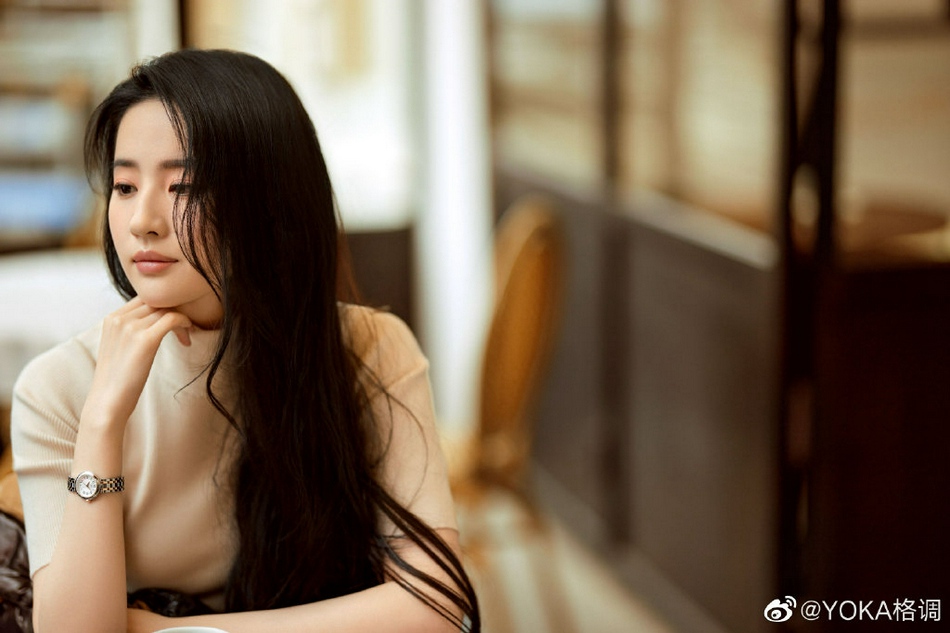 刘亦菲长发披肩知性优雅写真美照  第2张