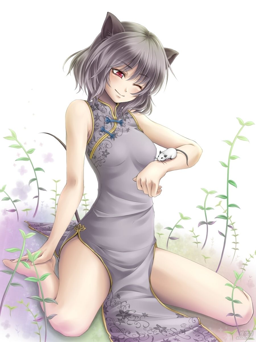 穿旗袍的性感动漫美女-二次元旗袍娘图片（一）  第10张