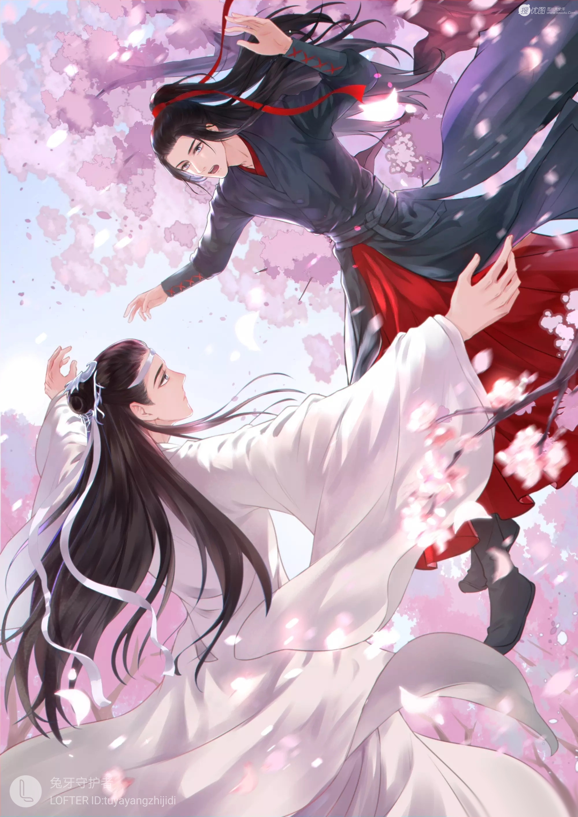 动漫《魔道祖师》主要角色各类唯美的插画图片  第11张