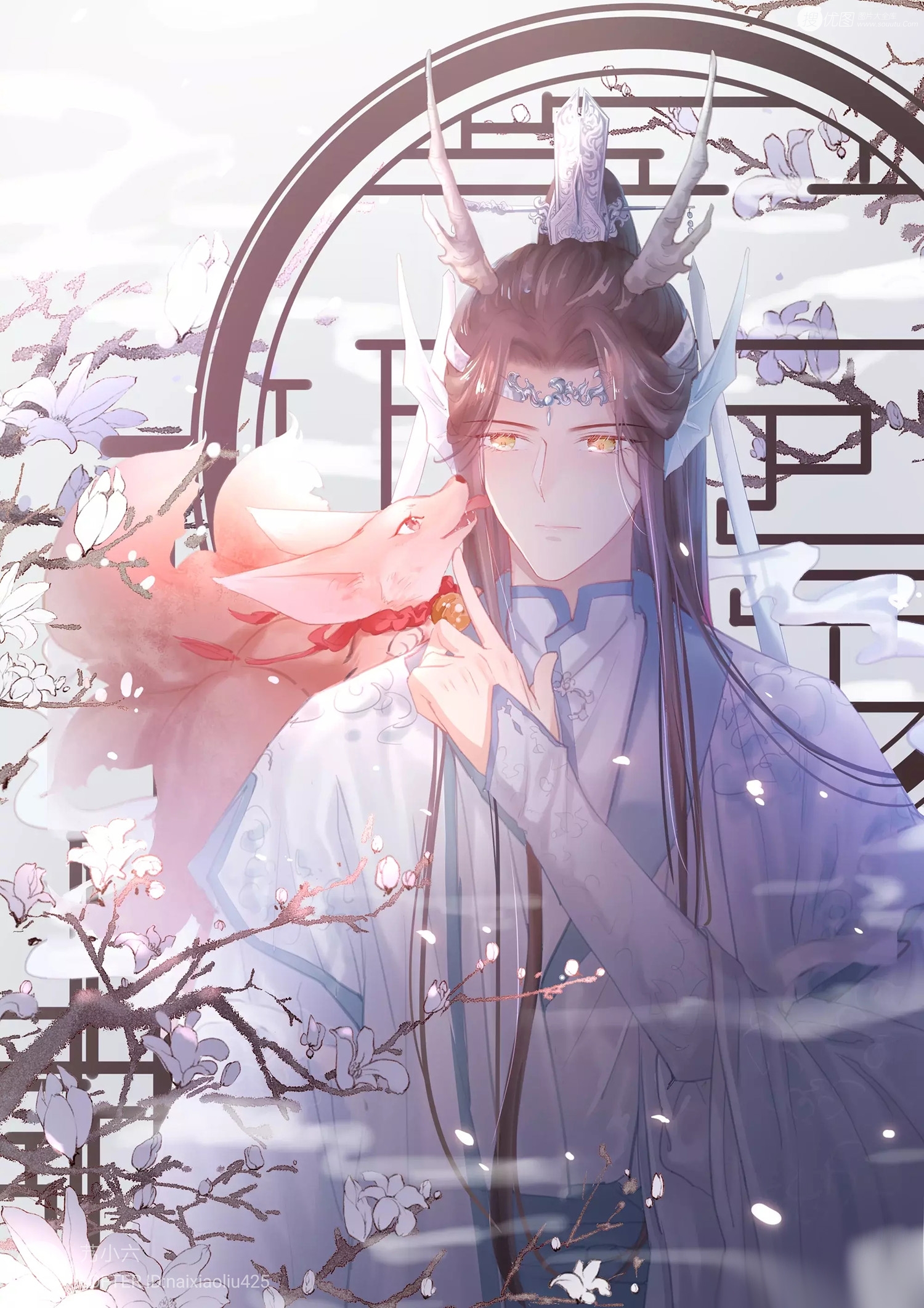 动漫《魔道祖师》主要角色各类唯美的插画图片  第14张