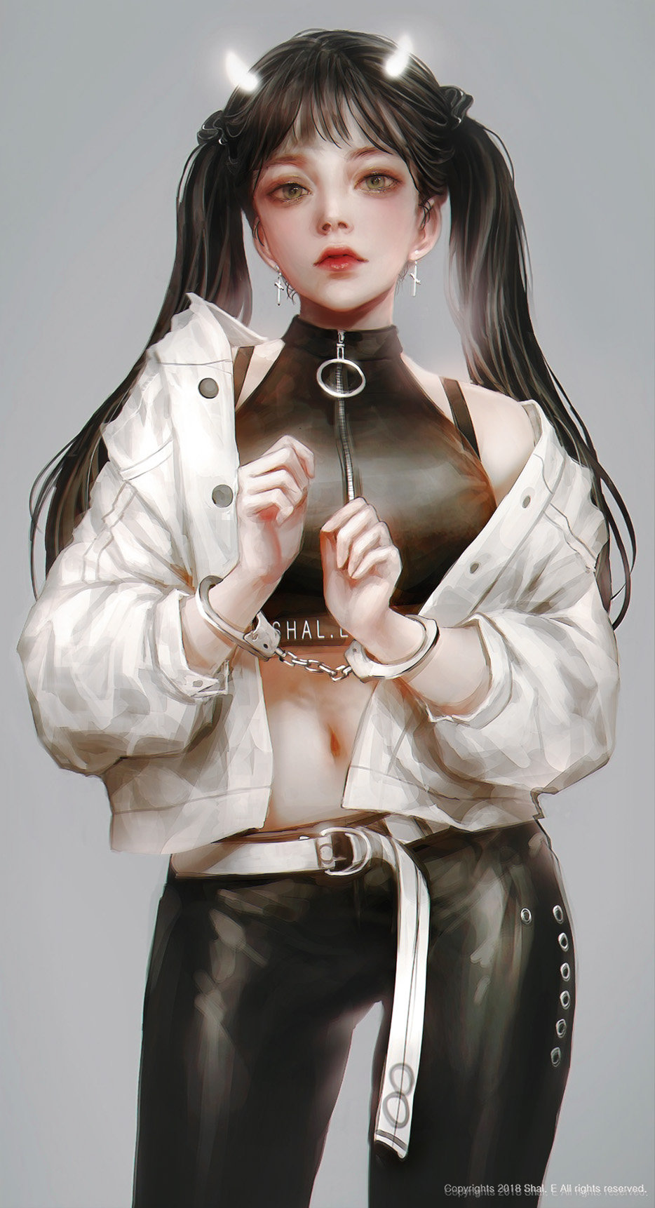 可做头像的动漫美女图片，P站画师Shal.E插画作品  第6张