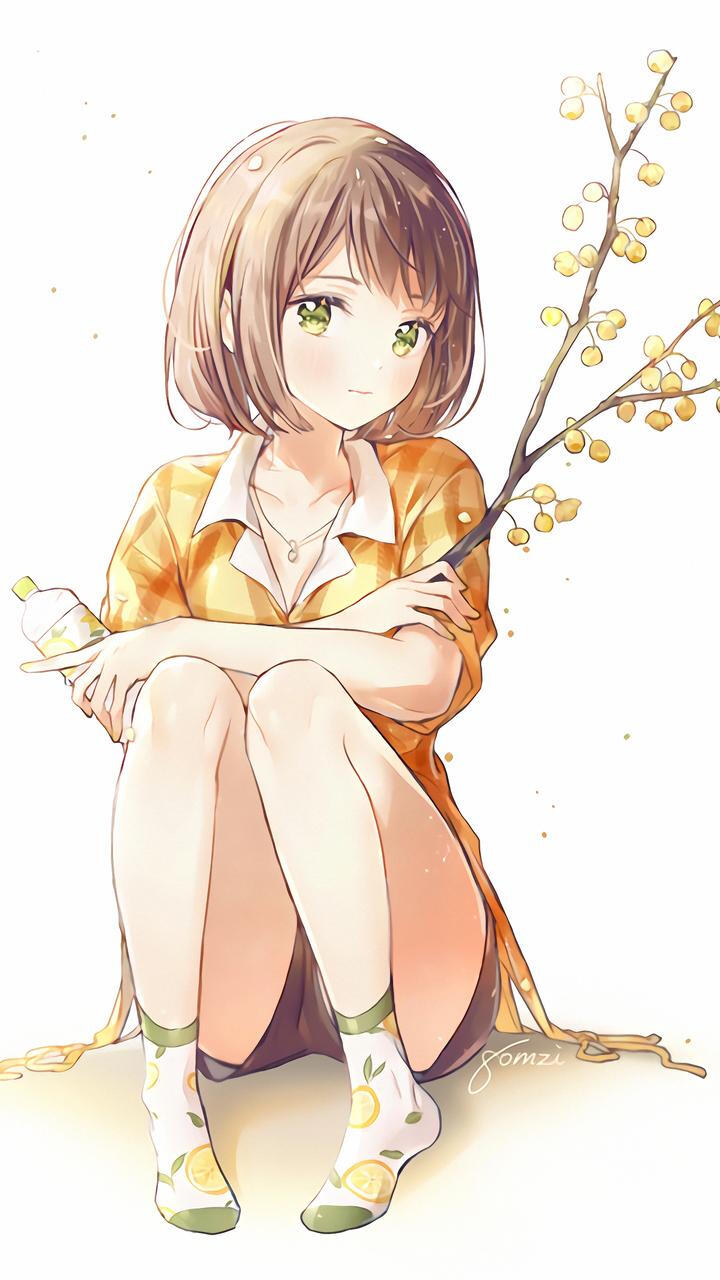 清凉夏日性感二次元热裤，短裤动漫美女甜心插画图片合集  第4张