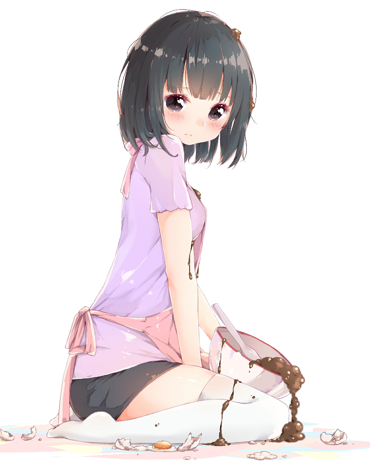 清凉夏日性感二次元热裤，短裤动漫美女甜心插画图片合集  第5张
