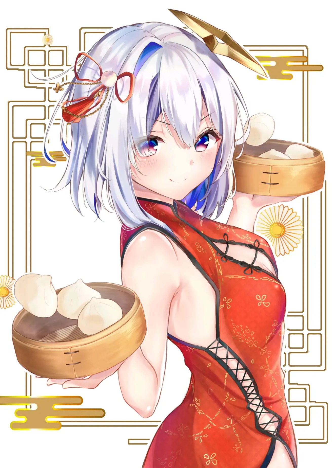 来屉小笼包吗？二次元可爱动漫美少女精美插画图片集  第5张