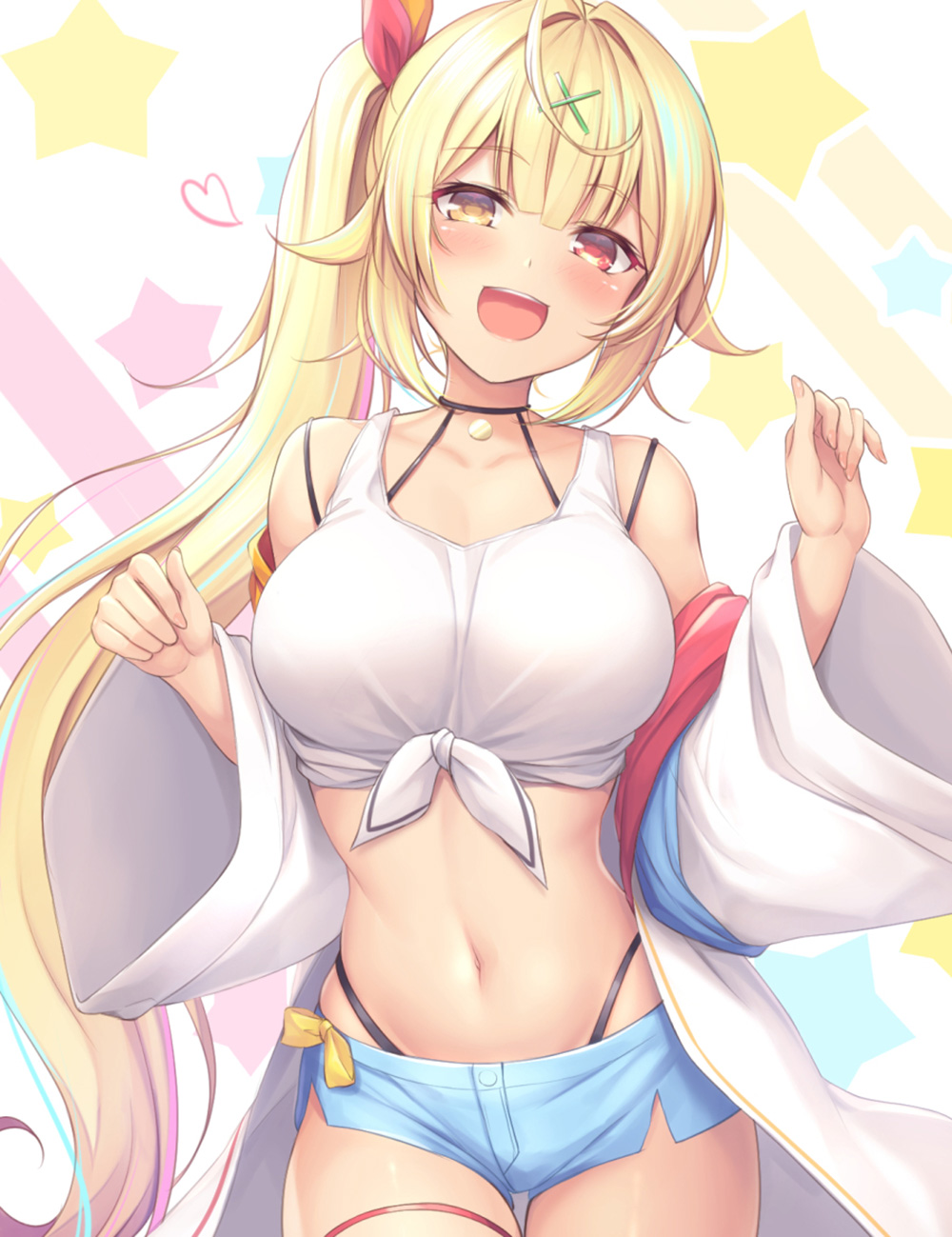 动漫马尾辫少女图片，各种不同绑法的二次元马尾辫动漫美少女高清图片集  第2张