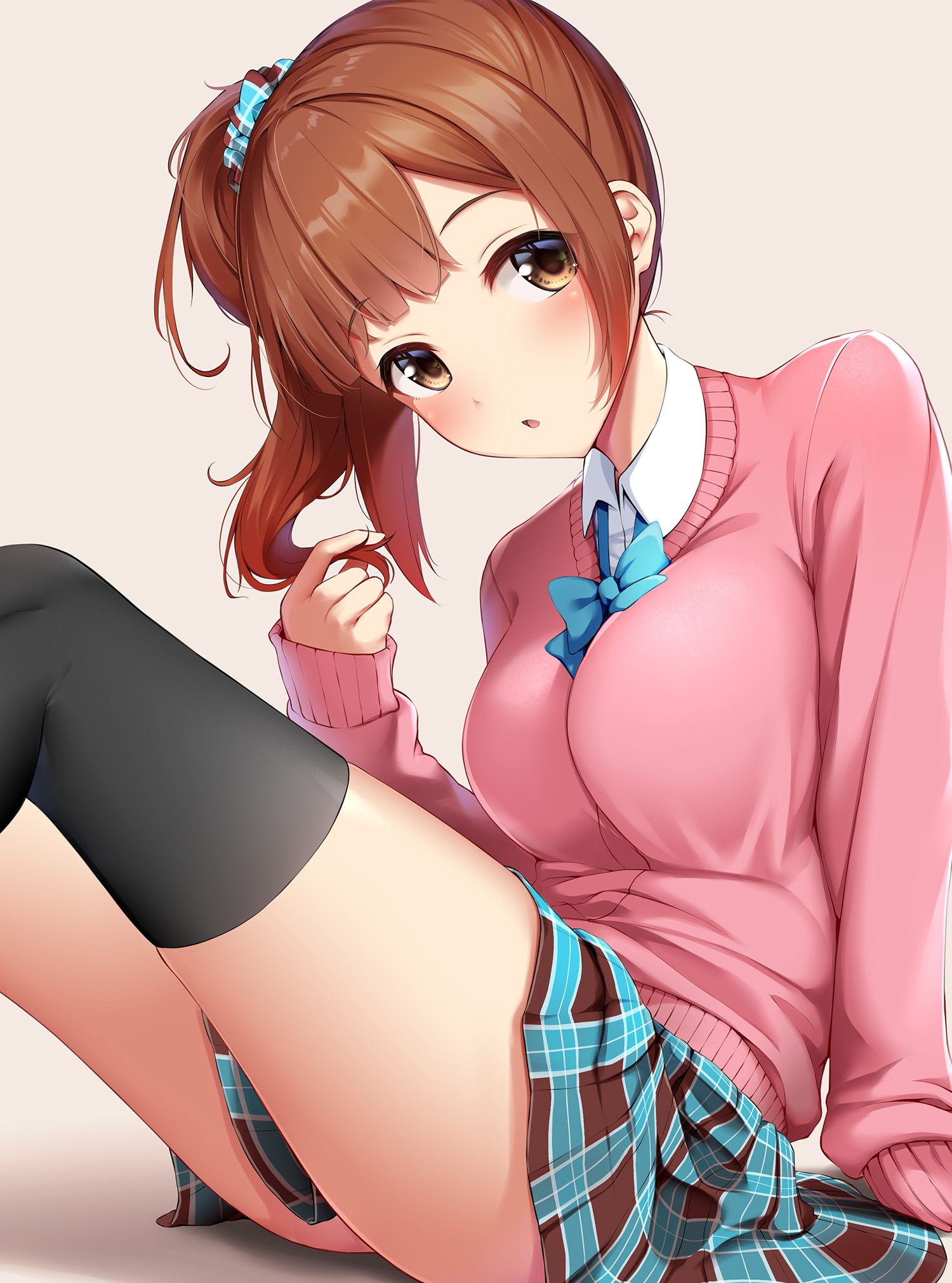 动漫马尾辫少女图片，各种不同绑法的二次元马尾辫动漫美少女高清图片集  第3张