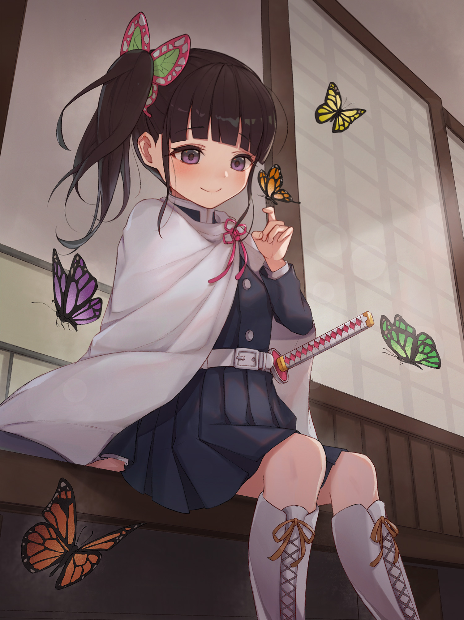 动漫马尾辫少女图片，各种不同绑法的二次元马尾辫动漫美少女高清图片集  第9张