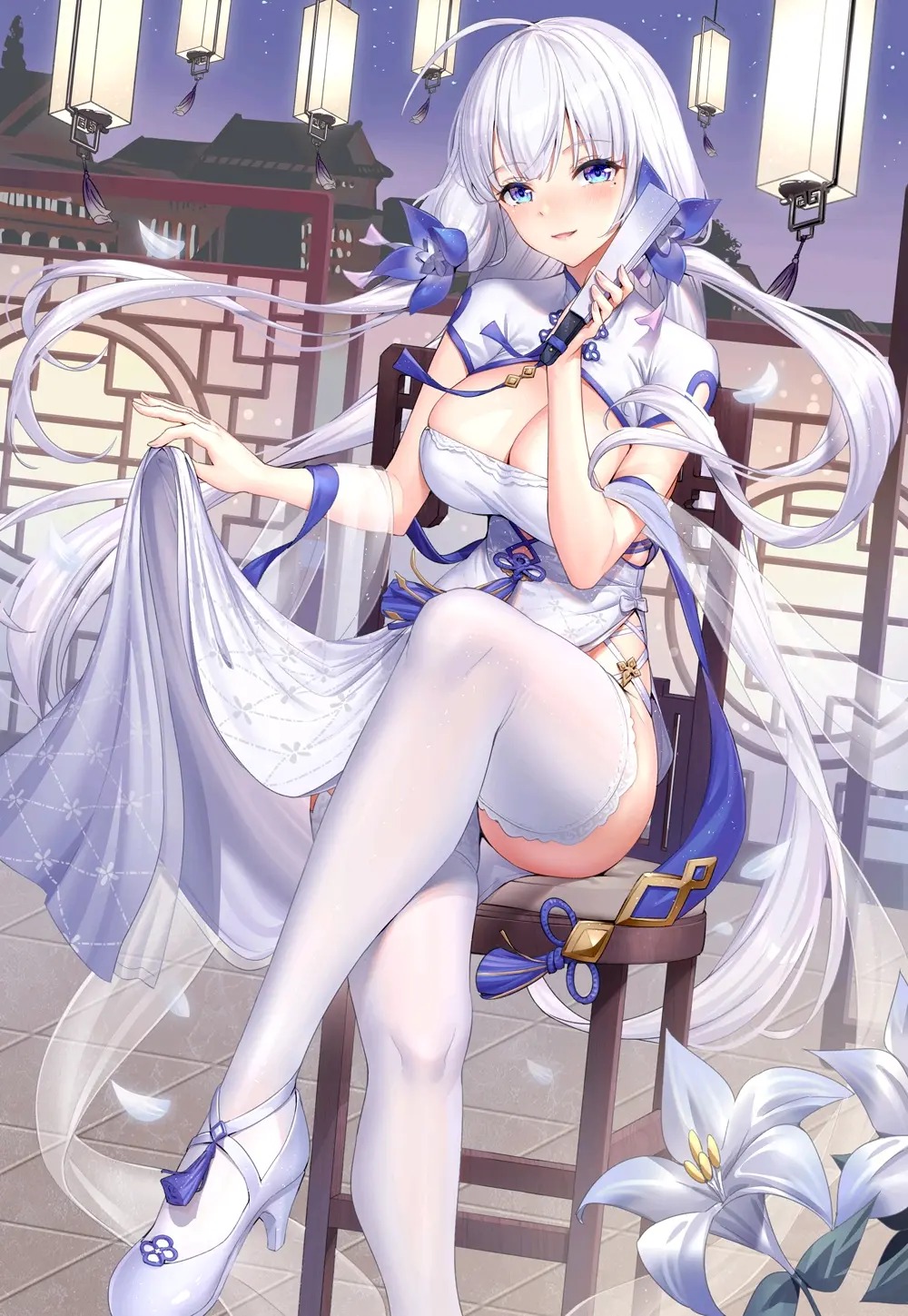 穿短裙的二次元动漫美少女，精选动漫短裙少女唯美好看插画图集  第9张