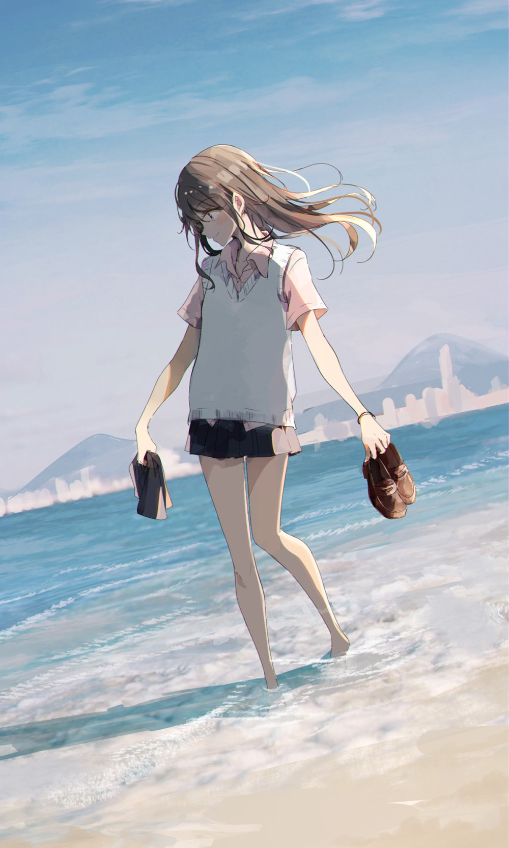 制服短裙丝袜动漫美少女精选图片  第8张