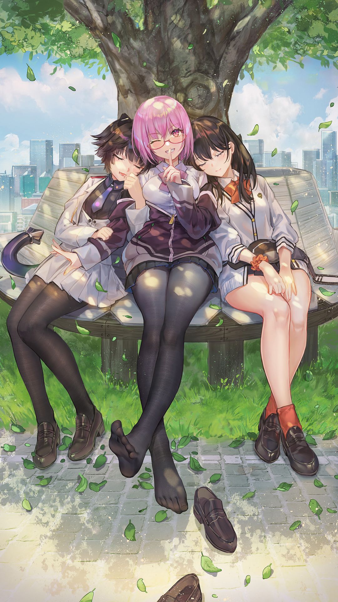 制服短裙丝袜动漫美少女精选图片  第9张
