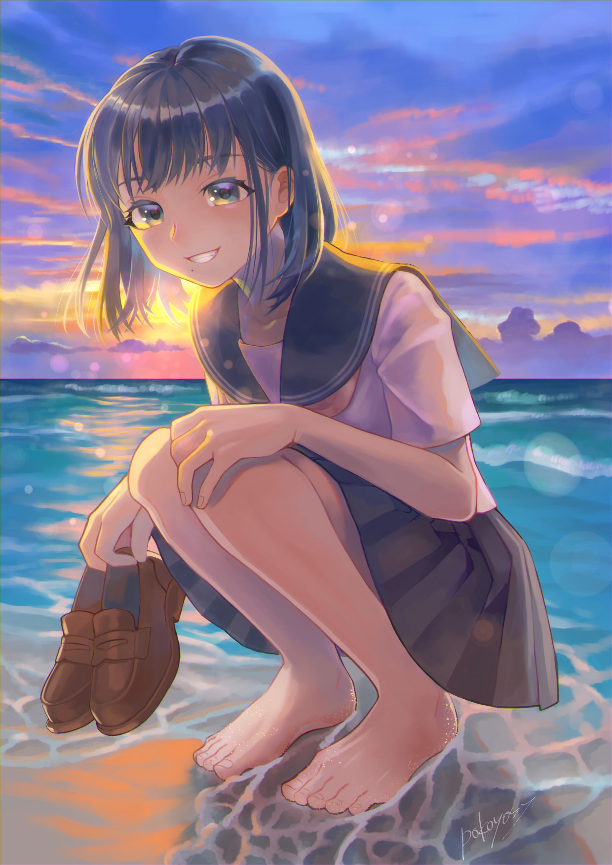 制服短裙丝袜动漫美少女精选图片  第10张