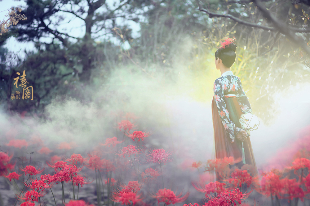 古韵古风：彼岸花开时  赏沉鱼落雁,观闭月羞花 第2张