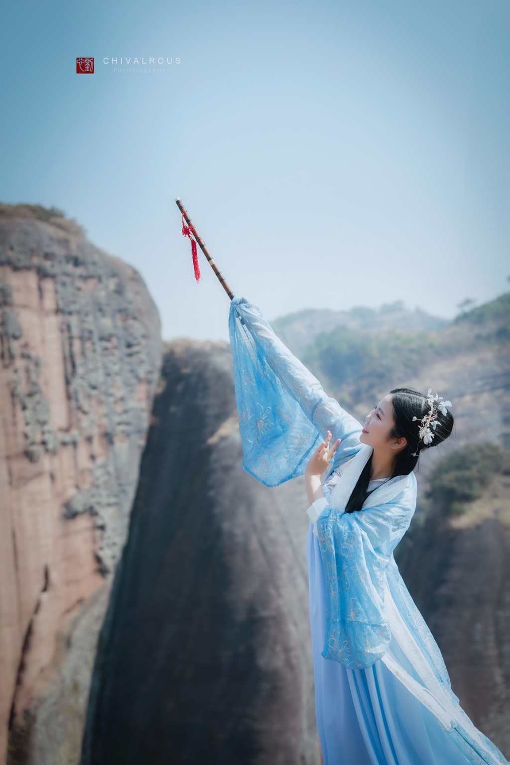 鹅蛋脸古装美女侠骨柔情养眼唯美古风摄影图片  第4张