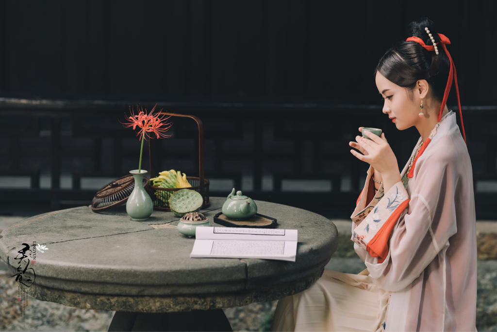 温婉端庄的汉服美女唯美古风摄影  第4张