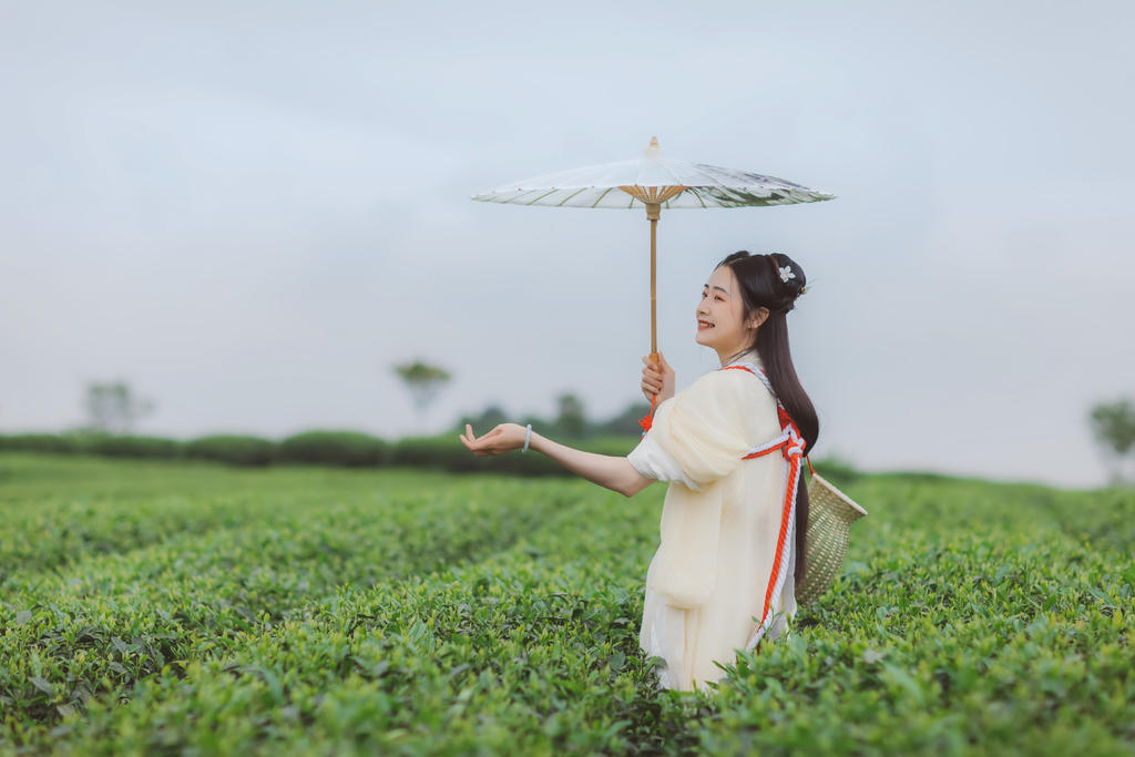 清丽秀雅的采茶女唯美古风摄影  第5张