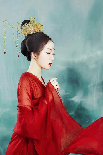 冷艳霸气的汉服美女气场全开古风图片