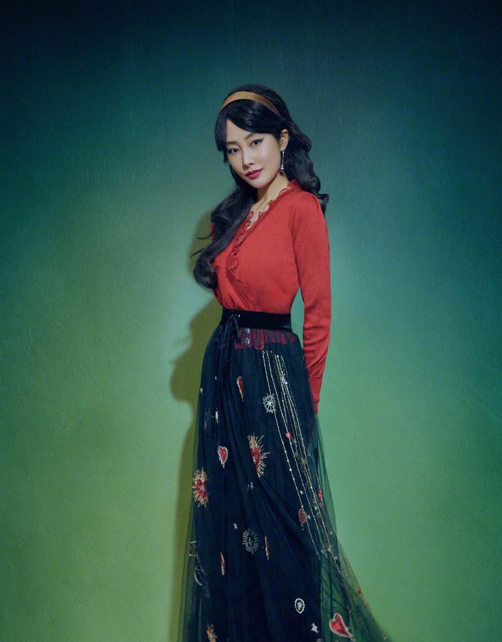 李纯复古波浪文艺妩媚写真图片