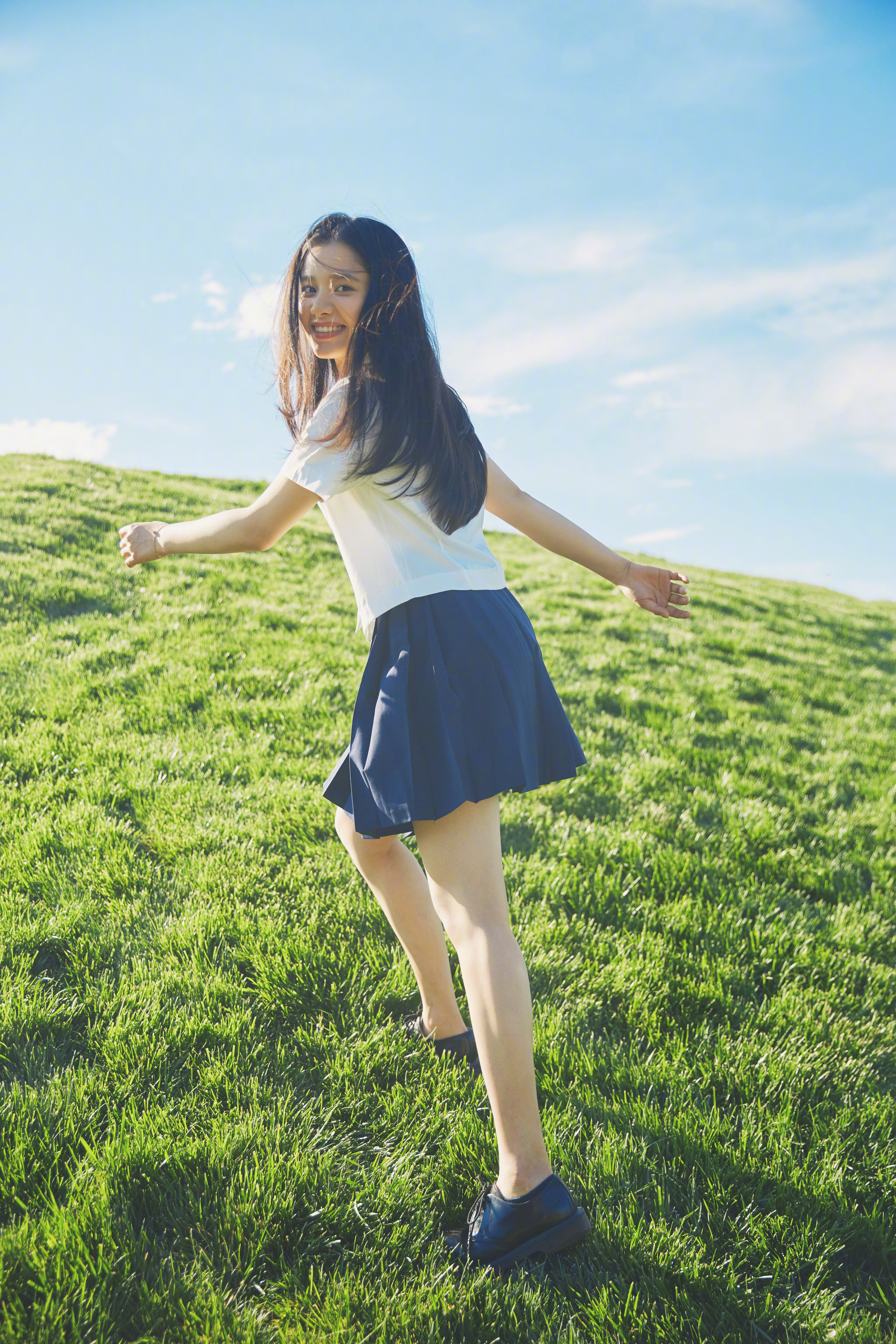 张婧仪校园初恋写真图片  第9张