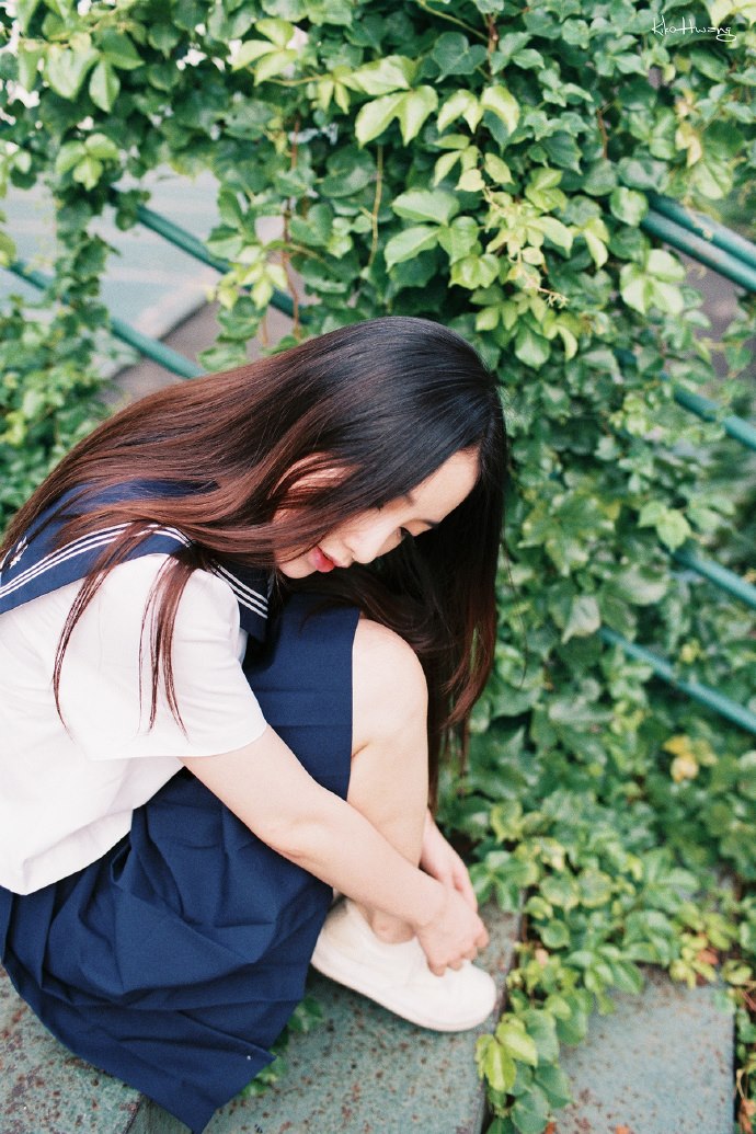 大学素人美女养眼日式水手制服唯美小清新写真图片  第4张