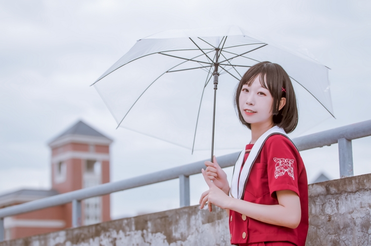 短发校园美女养眼香艳日式小清新写真图片  第7张