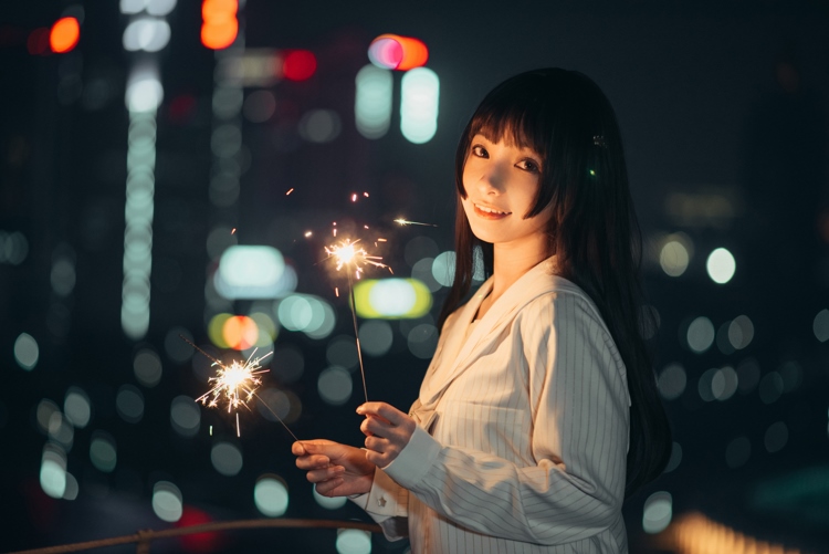 夜中仙女校园制服梦幻唯美养眼清纯女神写真  第4张