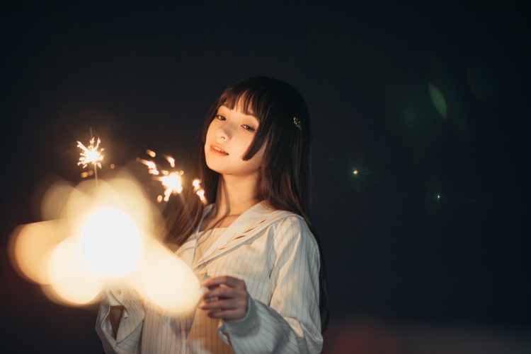 夜中仙女校园制服梦幻唯美养眼清纯女神写真  第6张