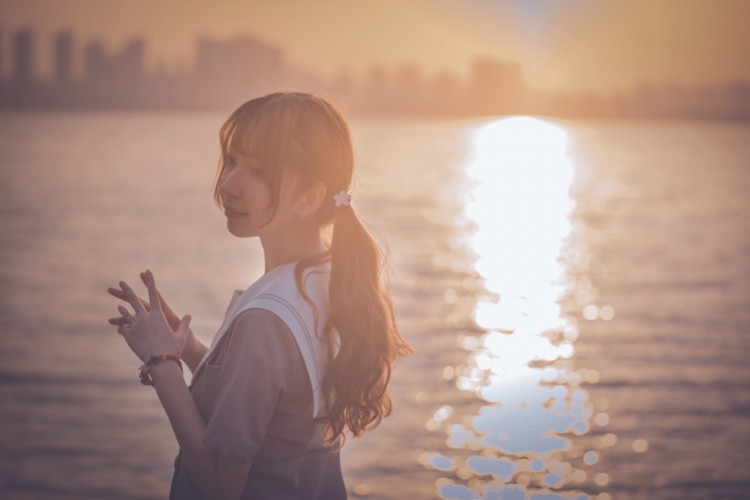 樱花美景佳人女神写真  第8张