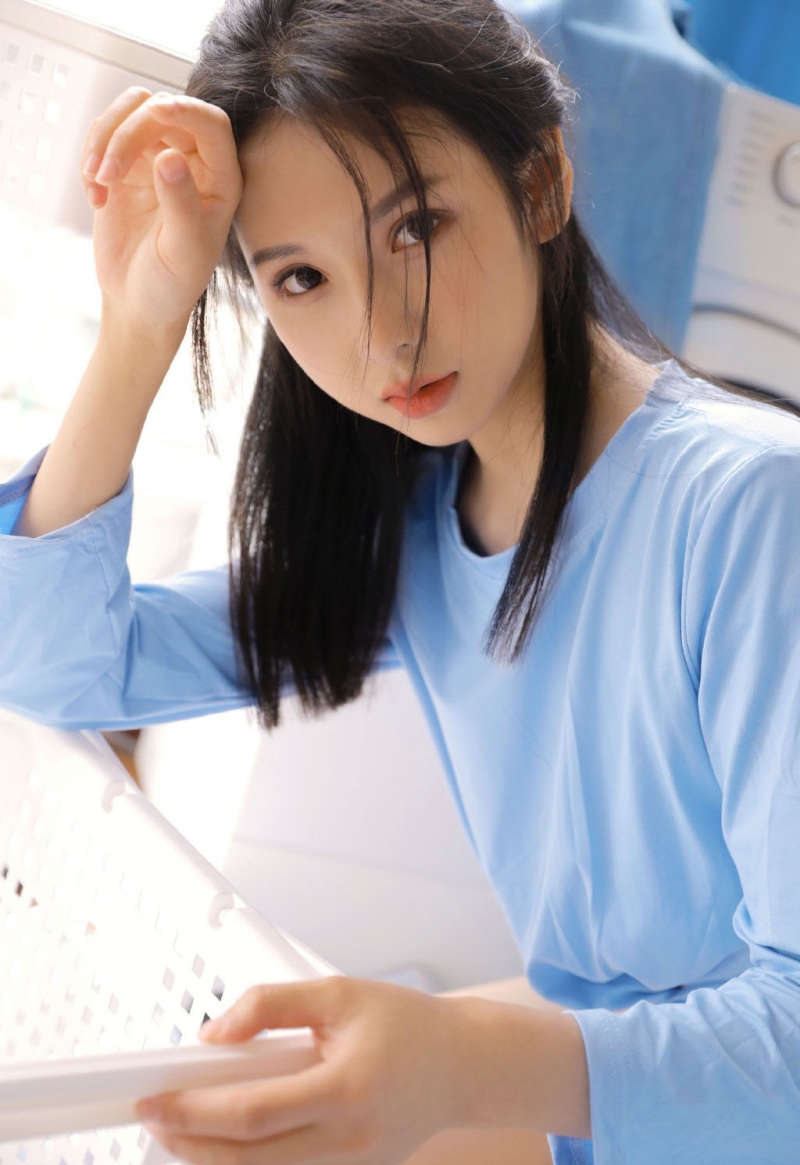 柠檬少女杏眼澄澈温柔无害女生照片  第7张