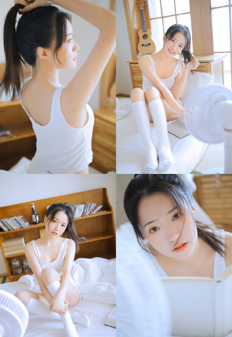 奶萌少女杏眼红唇娇憨可爱图片  第5张