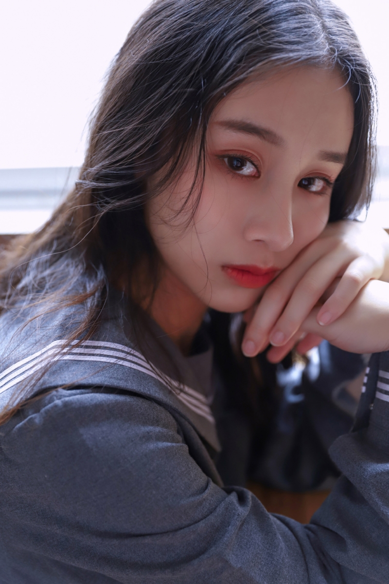 JK制服美女学生妹清纯动人写真  第7张