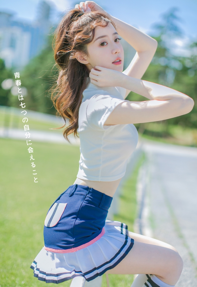 青春美少女超短裙白丝美腿写真  第8张