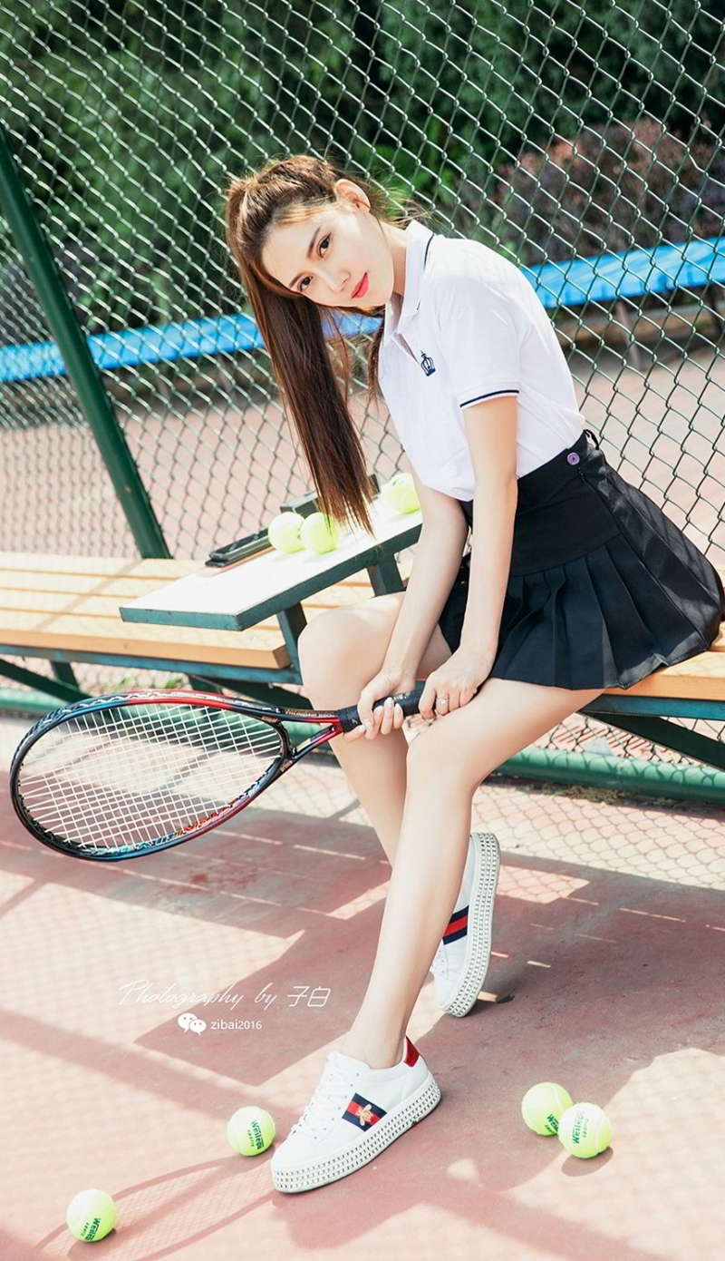 高马尾美女校花超短裙美腿写真  第9张