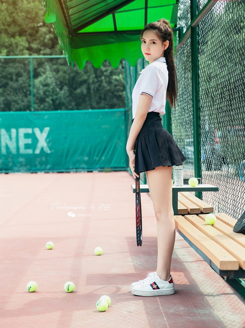 高马尾美女校花超短裙美腿写真  第11张