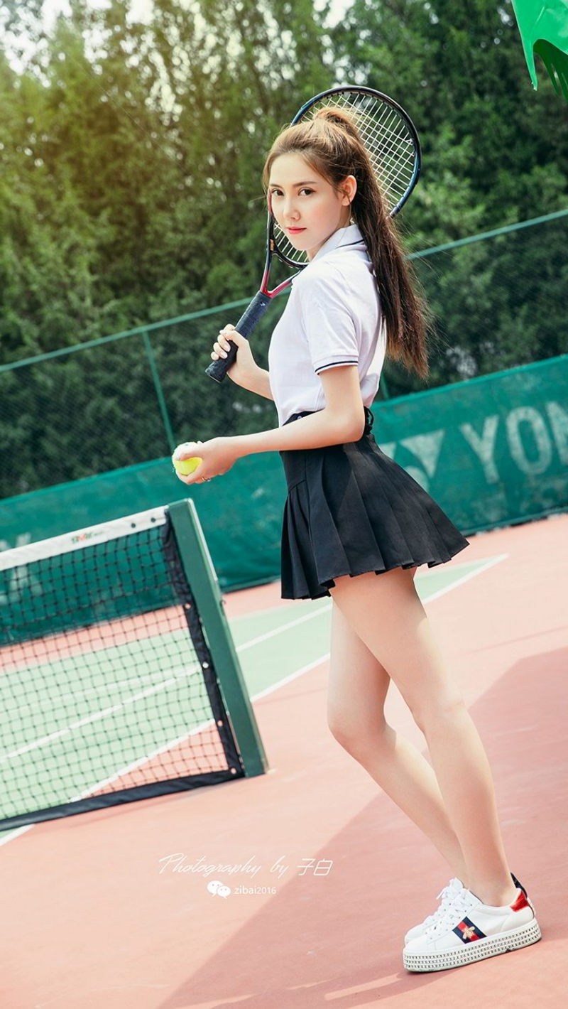 高马尾美女校花超短裙美腿写真  第16张