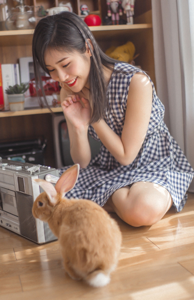 清纯美女长发披肩笑容甜美写真  第8张