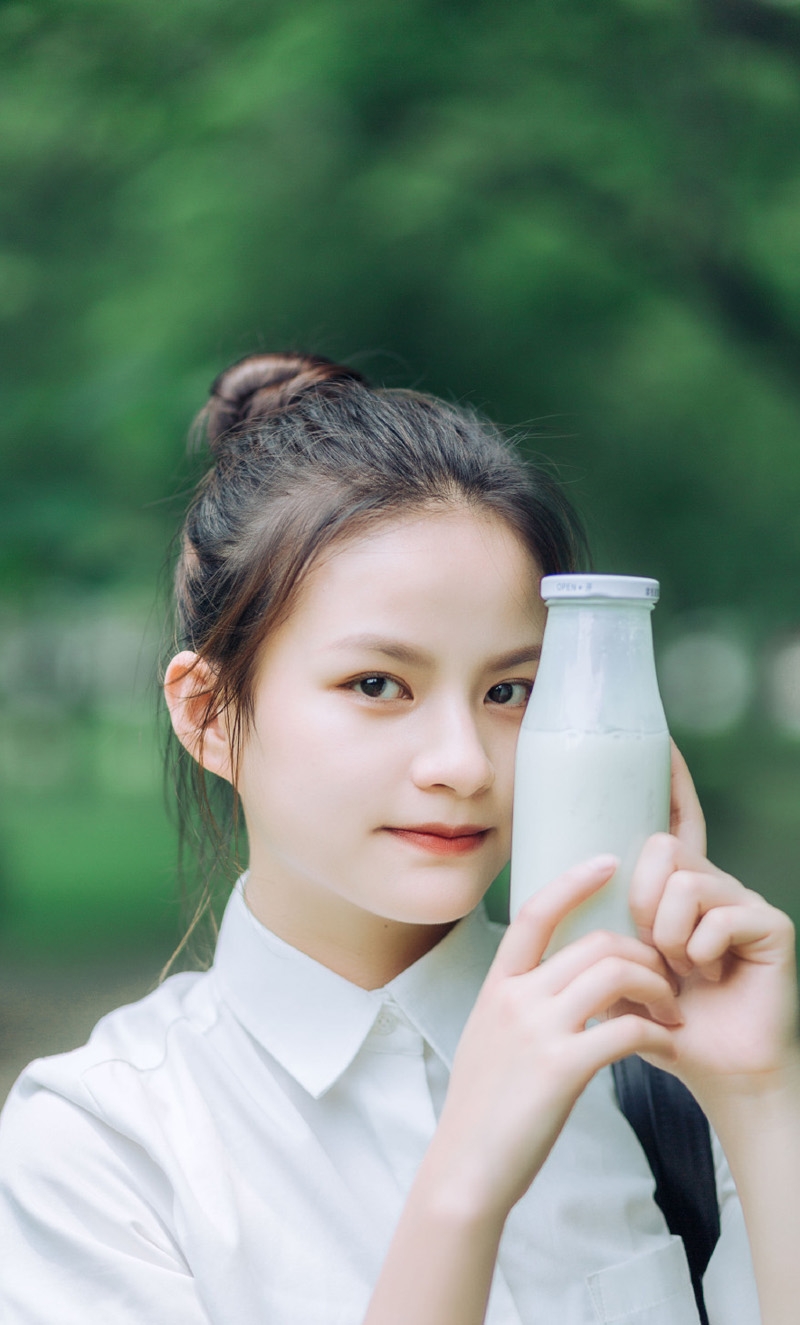 丸子头美女学生妹清新脱俗私拍  第7张