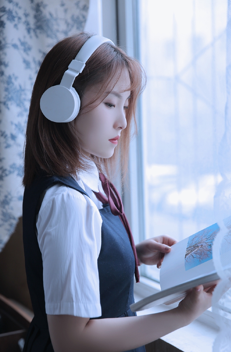 JK制服美女学生妹青春活力套图  第1张