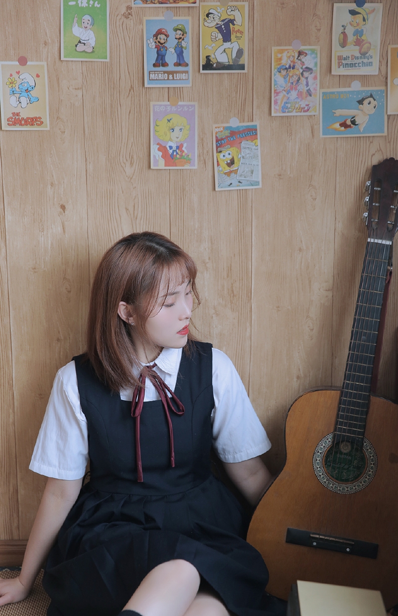 JK制服美女学生妹青春活力套图  第6张