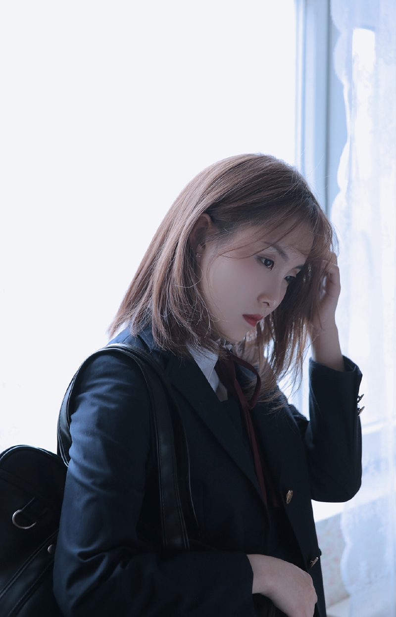 JK制服美女学生妹青春活力套图  第8张