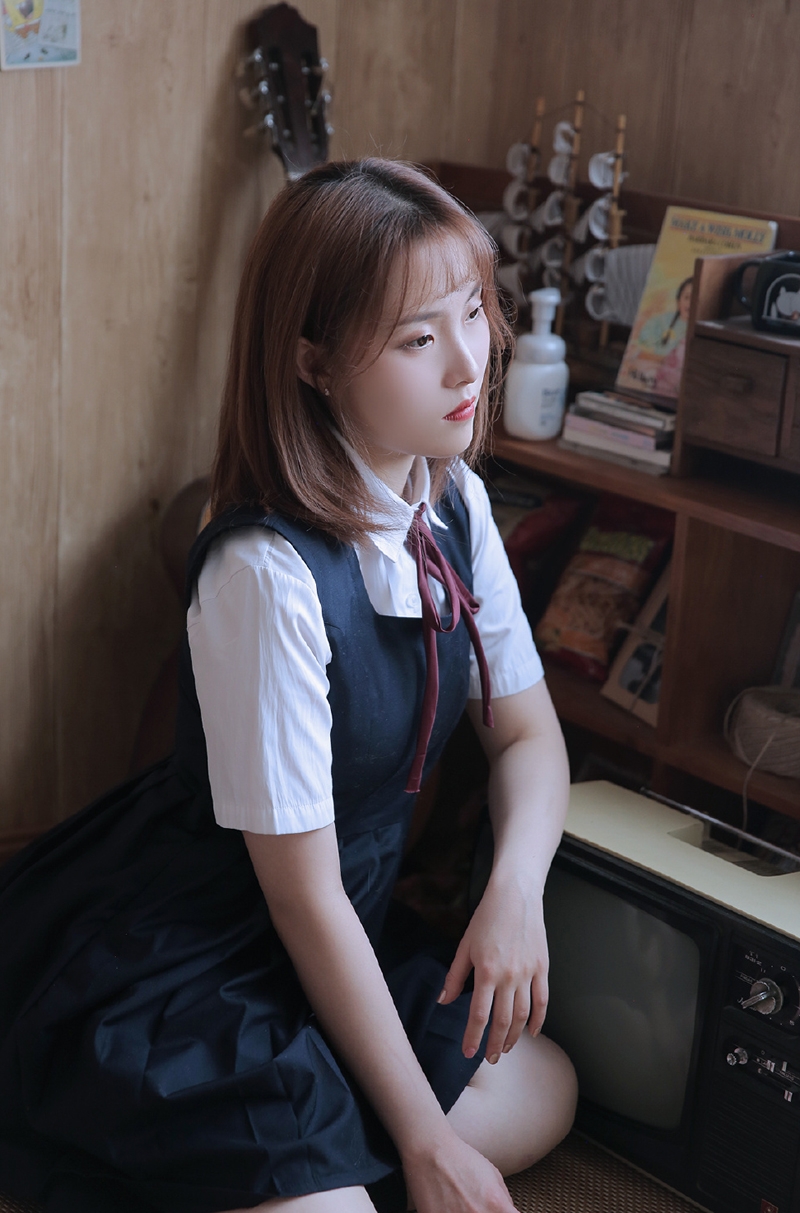 JK制服美女学生妹青春活力套图  第9张