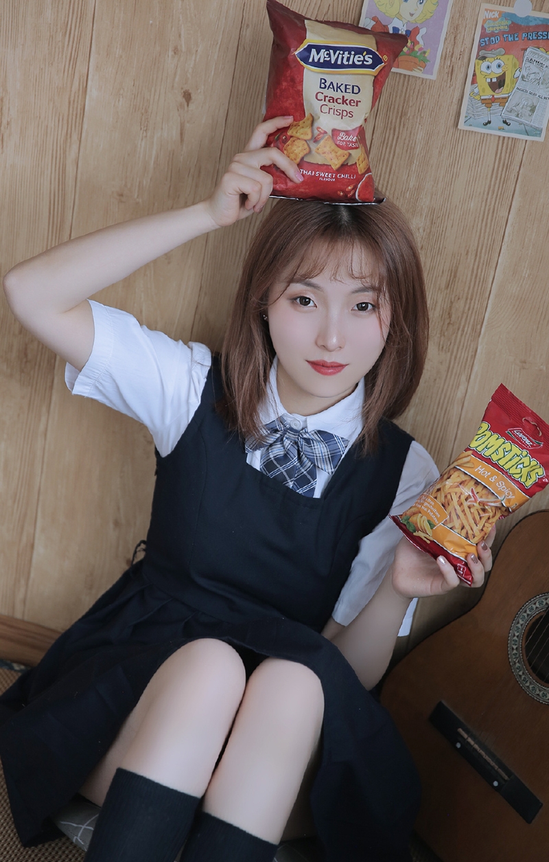 JK制服美女学生妹青春活力套图  第10张