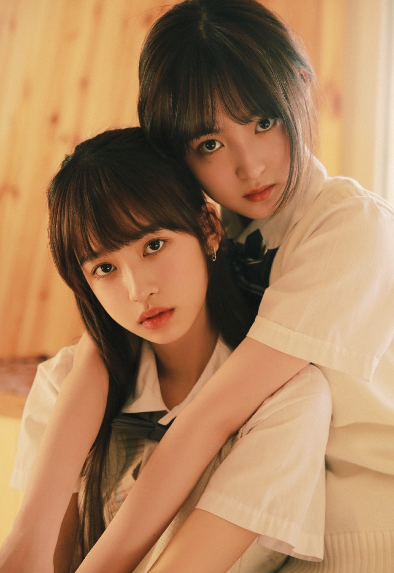 学生装姐妹花清纯可人女生照片  第7张