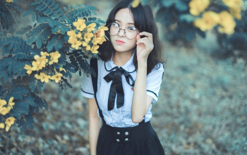 校园女神齐肩短发青春靓丽套图  第4张