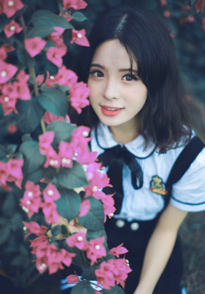 校园女神齐肩短发青春靓丽套图  第6张