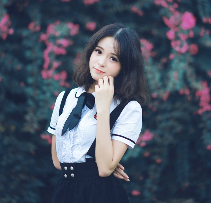 校园女神齐肩短发青春靓丽套图  第7张