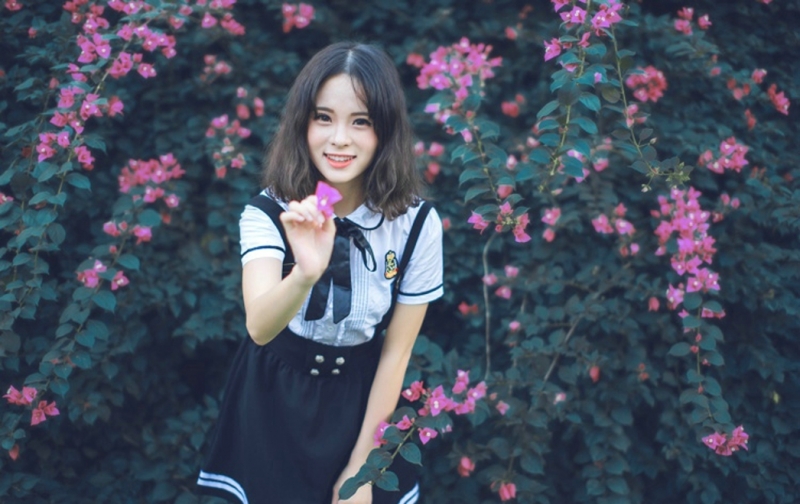 校园女神齐肩短发青春靓丽套图  第10张