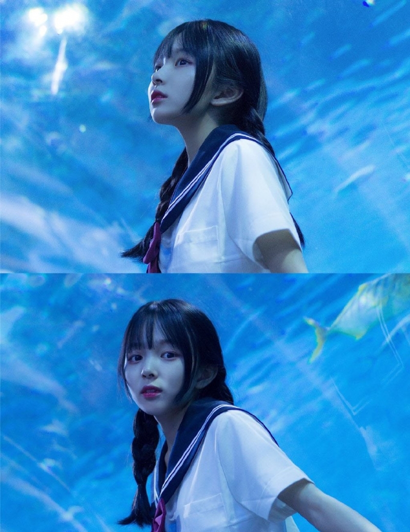 清纯水手服美少女水族馆私房照  第4张