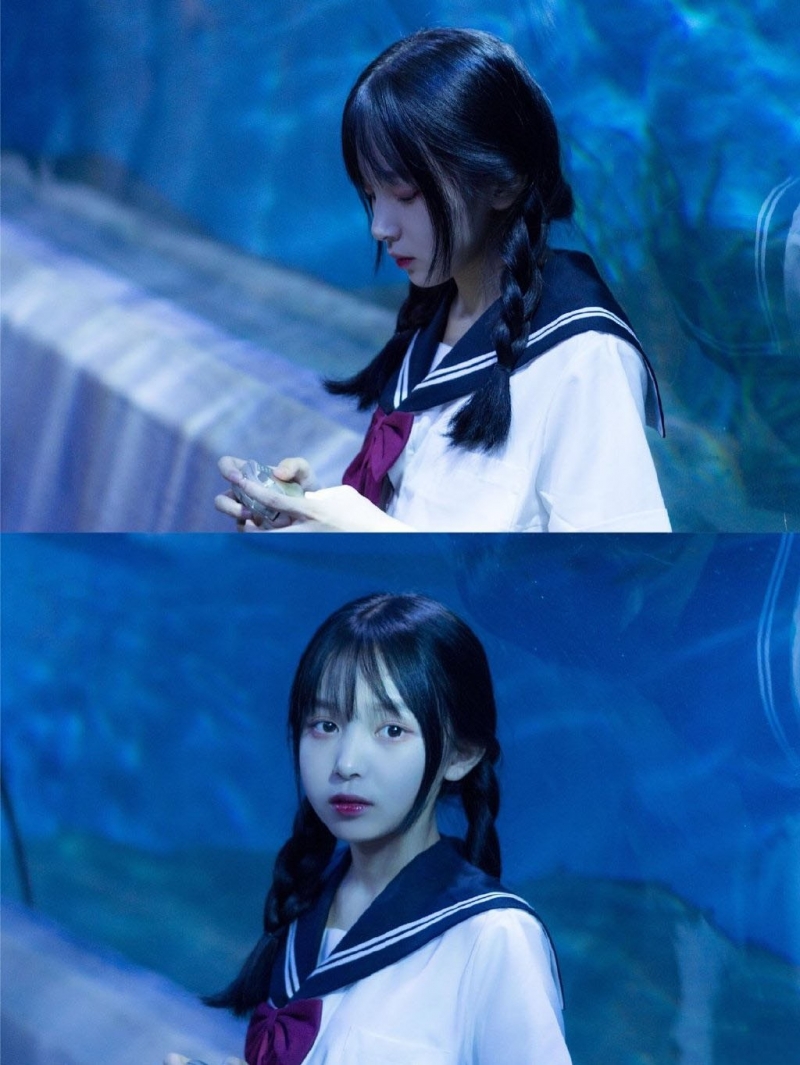 清纯水手服美少女水族馆私房照  第5张