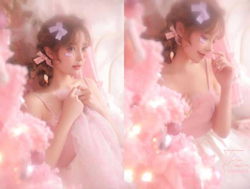 粉嫩小妹吊带短裙梦幻唯美写真  第2张