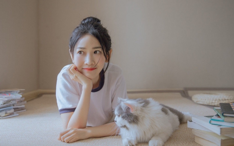 丸子头美女休闲体操服精选图片  第8张